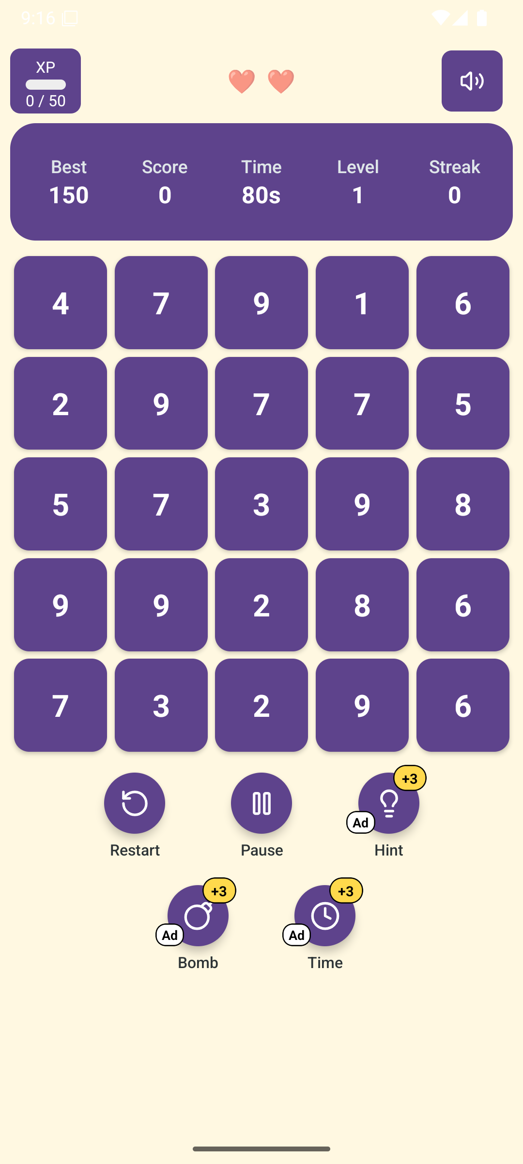 Tap2ten - Números de coincidencia media 5