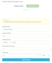 Simple Interest Calculator (Excel/PDF) gallery image
