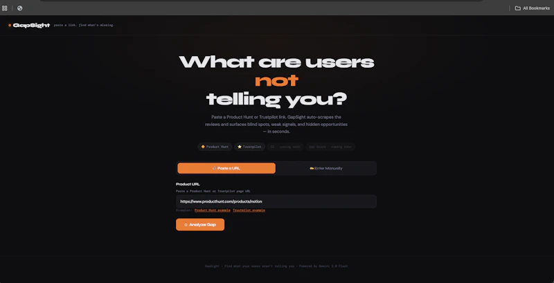 GapSight: What Reviews Don’t Say screenshot 1