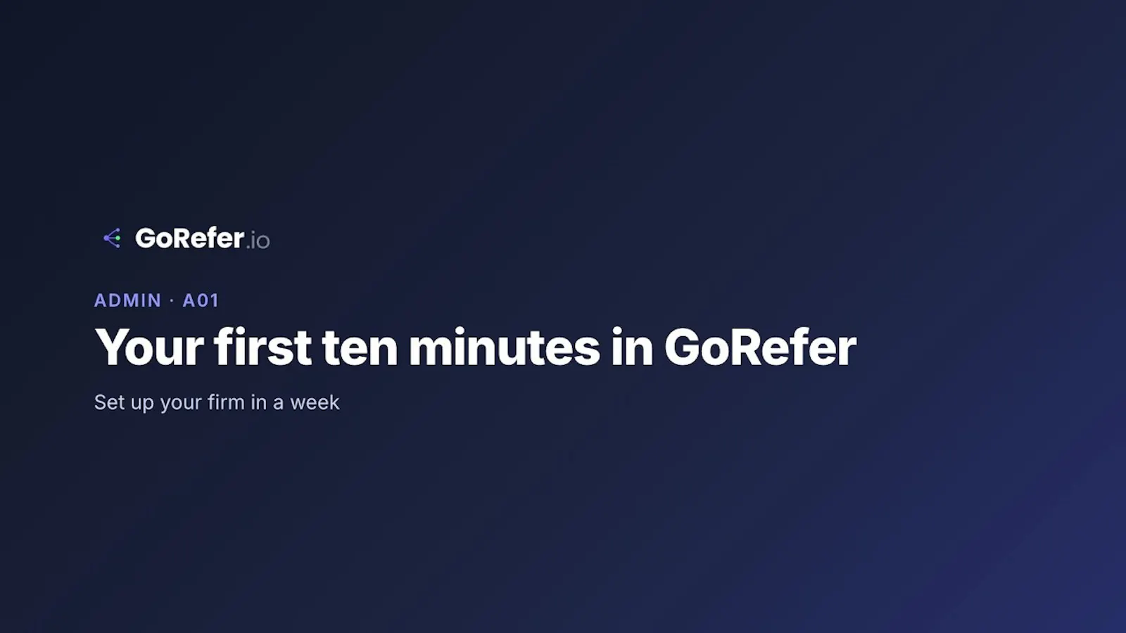 GoRefer screenshot 1 (video preview)