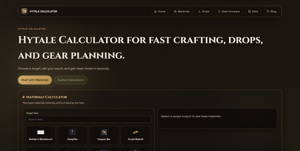 Hytale Calculator gallery image