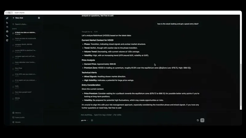 VaultCharts  screenshot 1 (video preview)