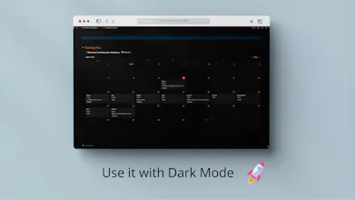 Free Notion Running template gallery image
