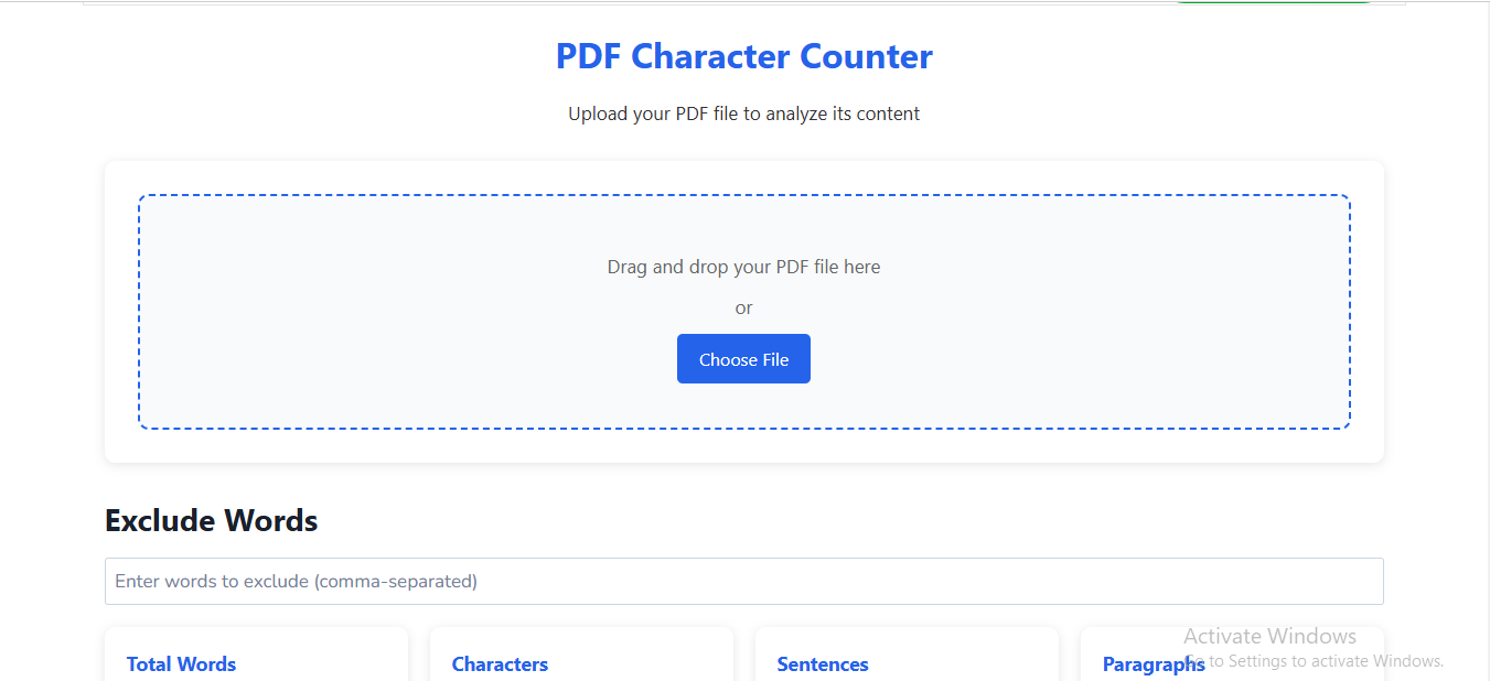 Media Kaunter watak PDF - Kira aksara dalam fail dokumen 1