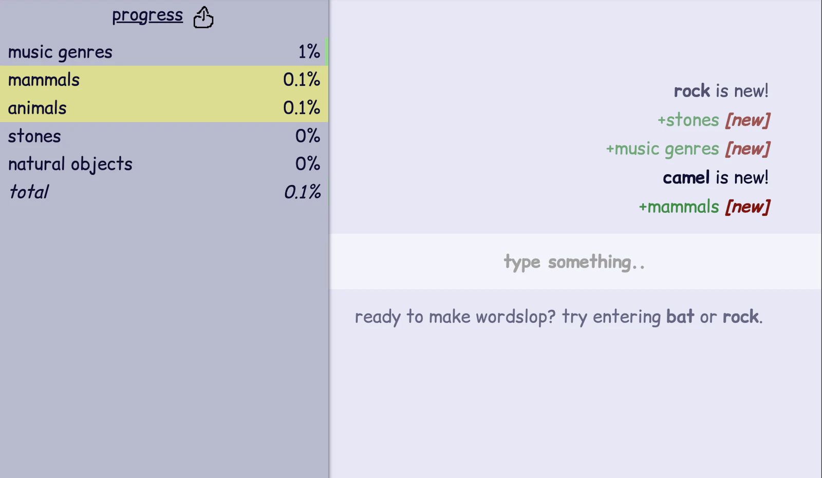 Wordslop: Just Type Things screenshot 2