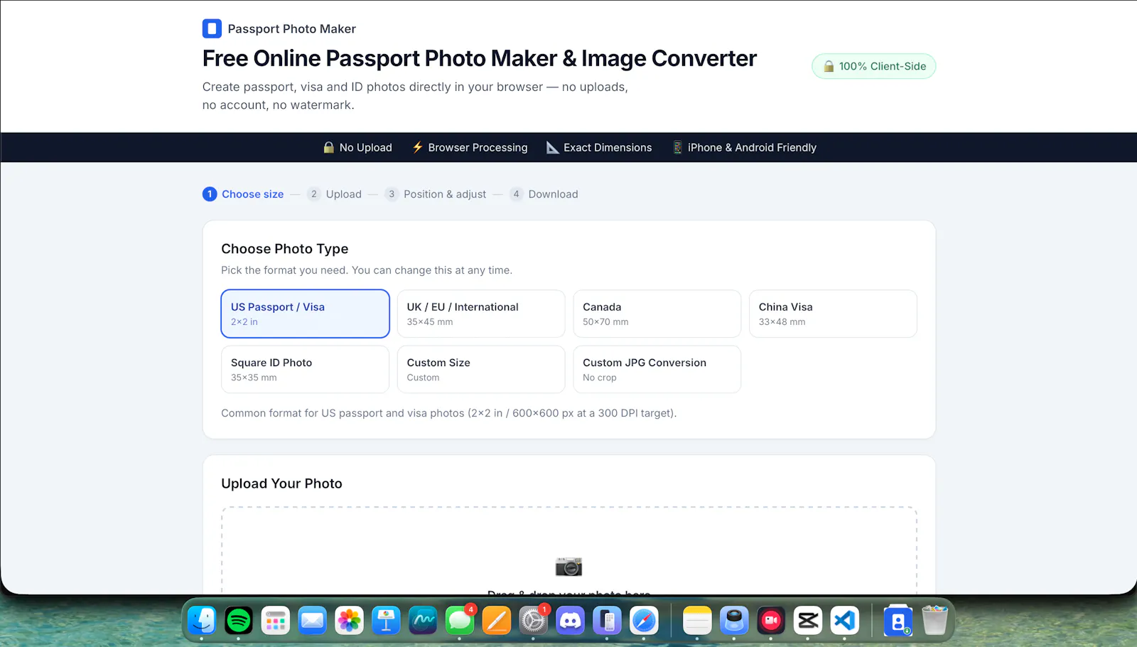 Passport Photo Maker screenshot 1