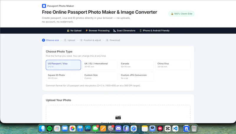 Passport Photo Maker screenshot 1