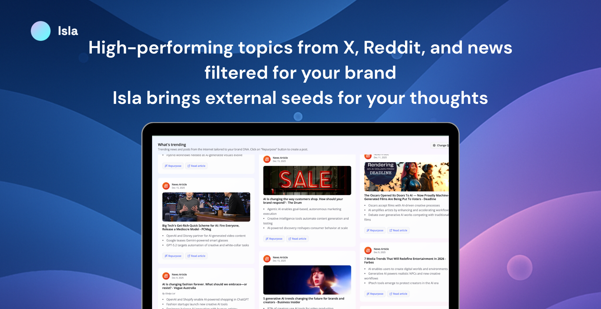isla.to - Screenshot 3 showing product features and functionality