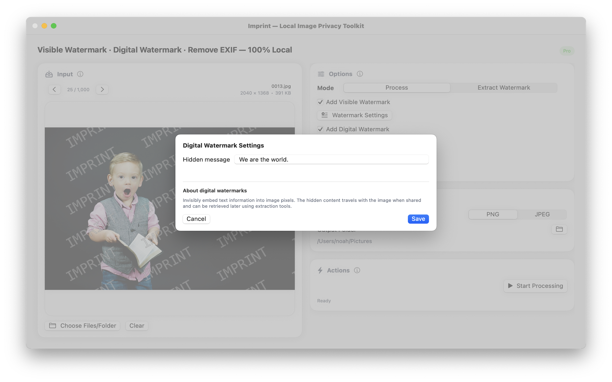 Imprint - Batch watermark hundreds of photos fast & offline (Mac) media 4