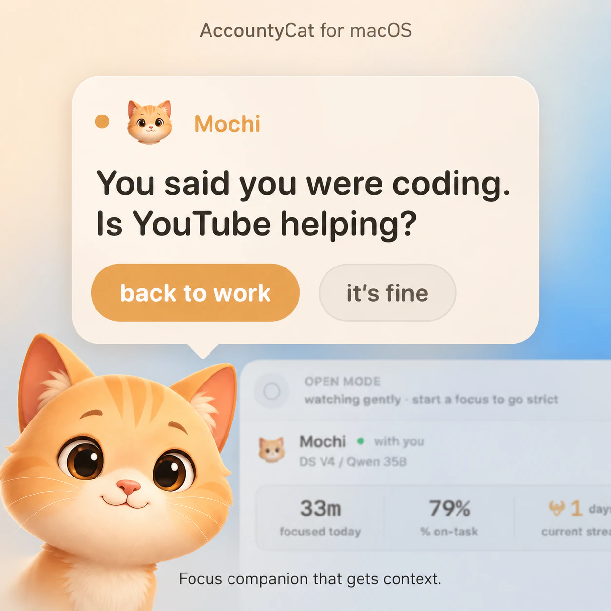 AccountyCat screenshot 1