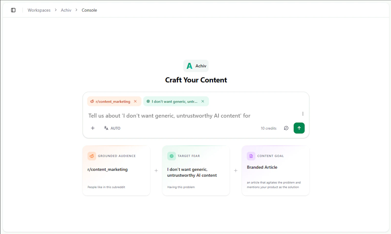 Achiv - Stop Guessing What to Write screenshot 2
