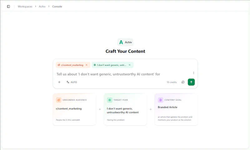 Achiv - Stop Guessing What to Write screenshot 2