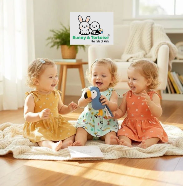Online Baby Clothes Store in Bhubaneswar - Product Hunt launch logo and brand identity