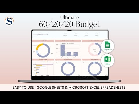 60/20/20 Budget Planner Template Excel gallery image