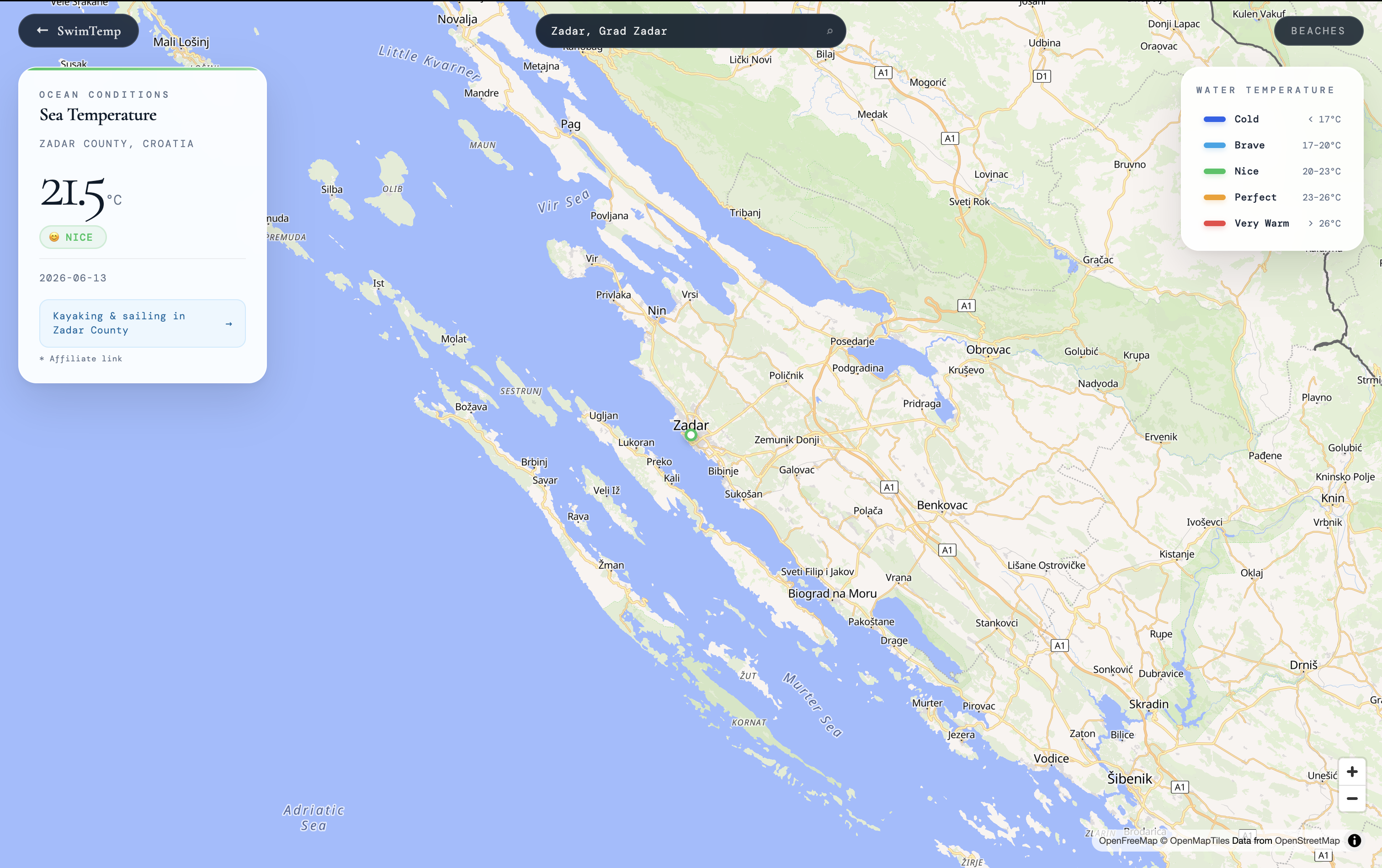 Check sea temperature before beach trip gallery image