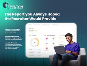 Faltah 플랫폼 스크린샷 - 후보자를 대화식으로 훈련하고 Faltah로 개인화된 피드백을 받으세요.