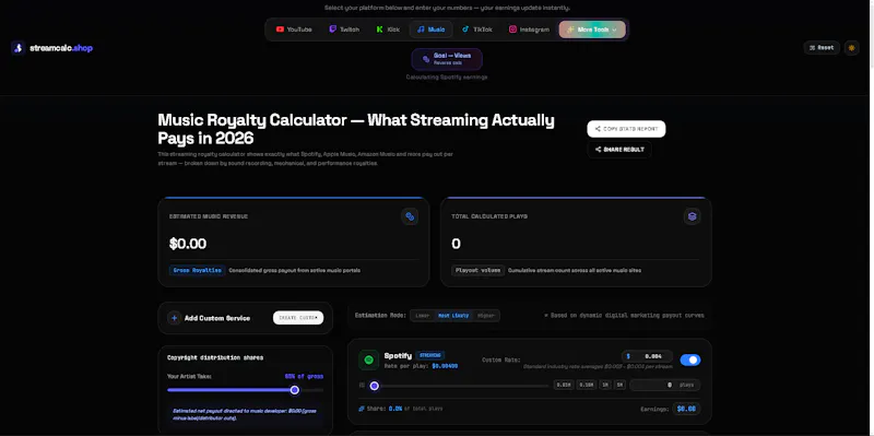 StreamCalc screenshot 2