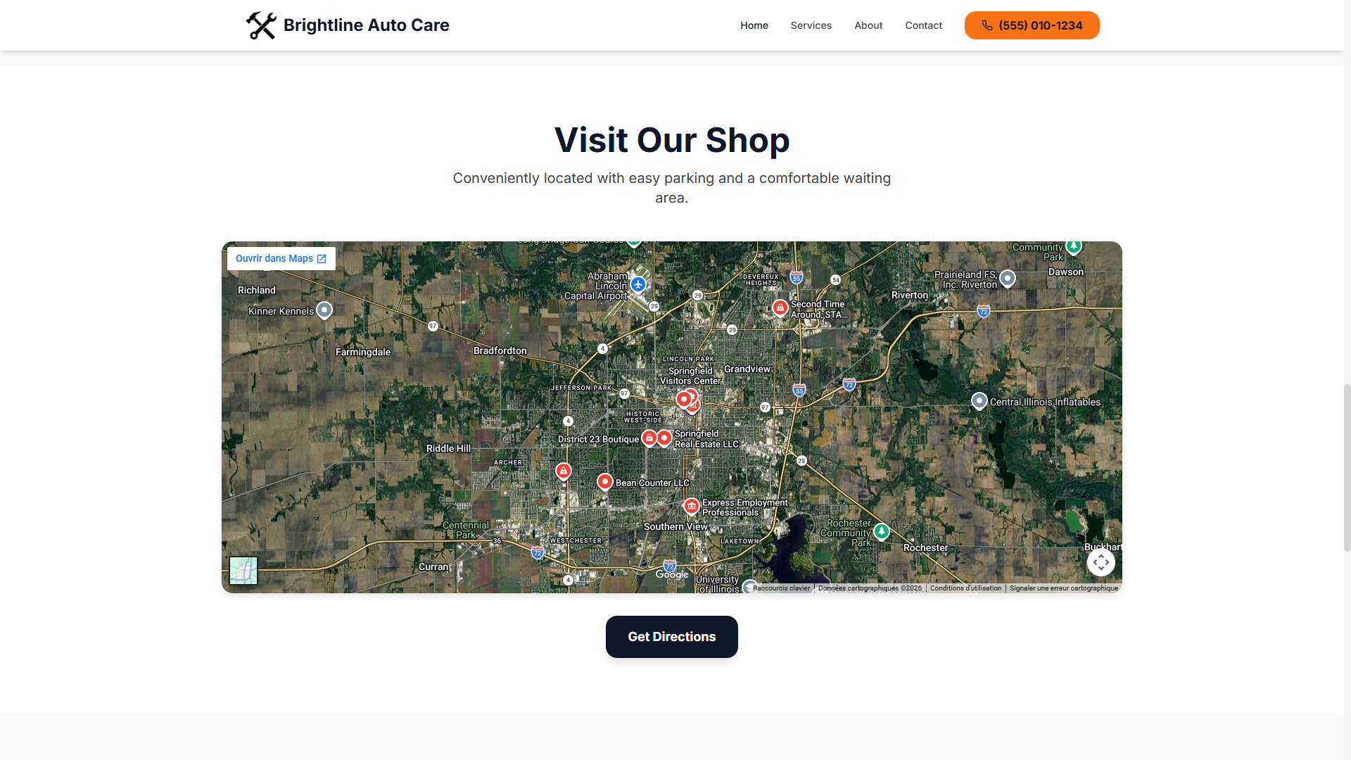 Mechanic Workshop Website Template gallery image