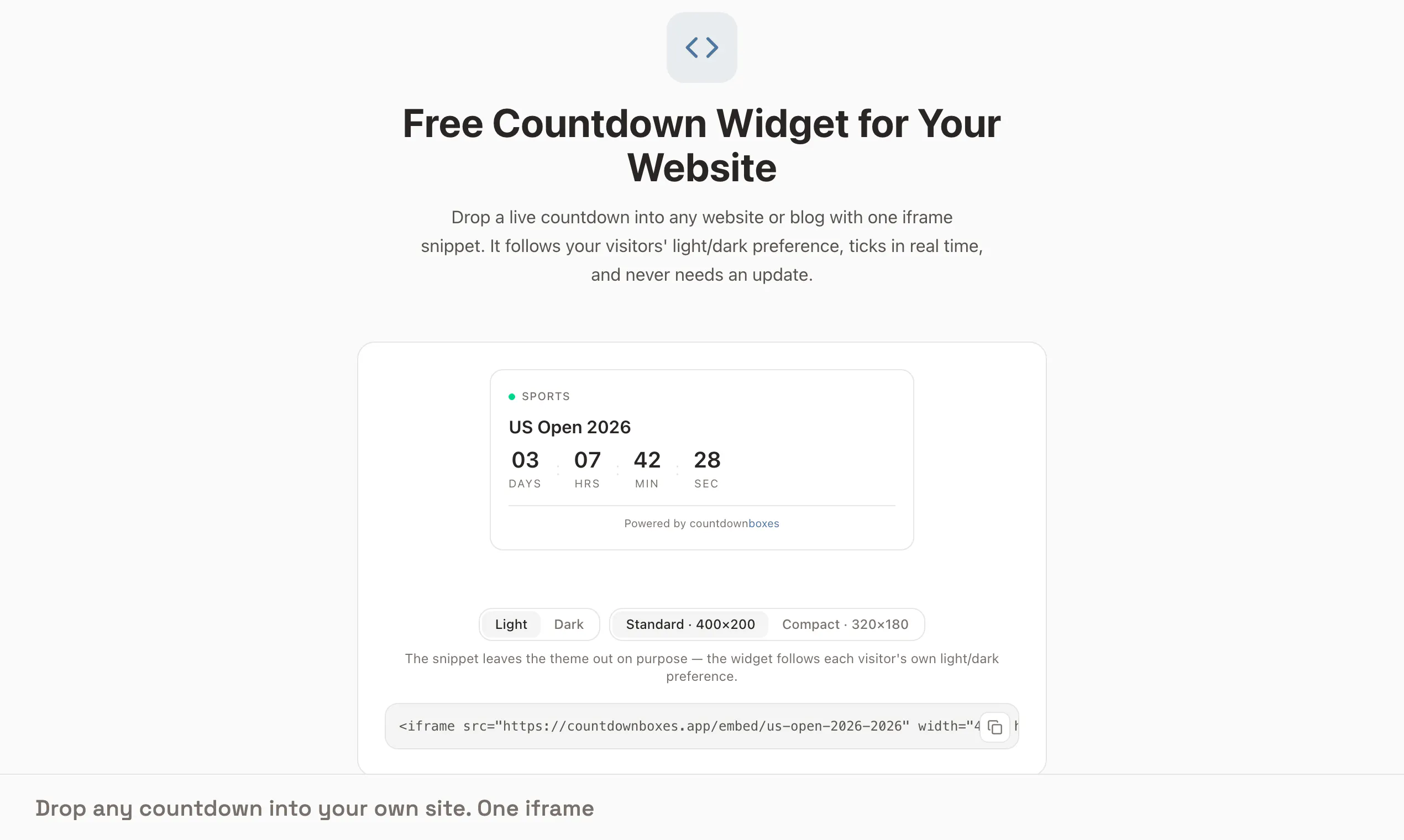 CountdownBoxes gallery image