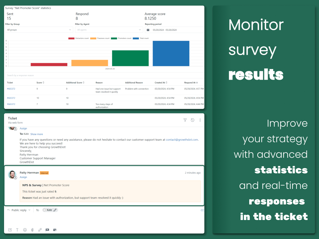 NPS and Survey for Zendesk  gallery image