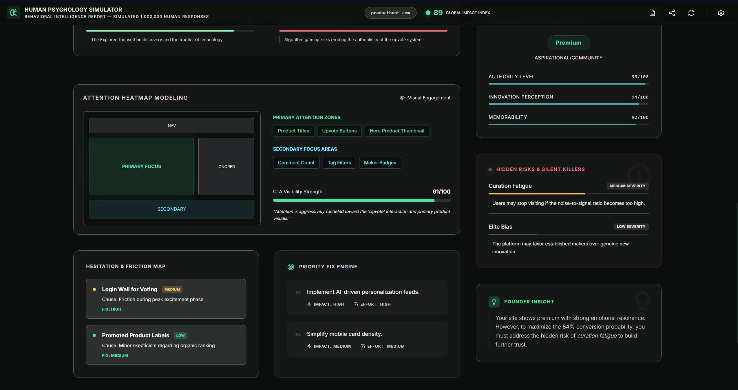 Human Psychology Simulator - Screenshot 4 showing product features and functionality
