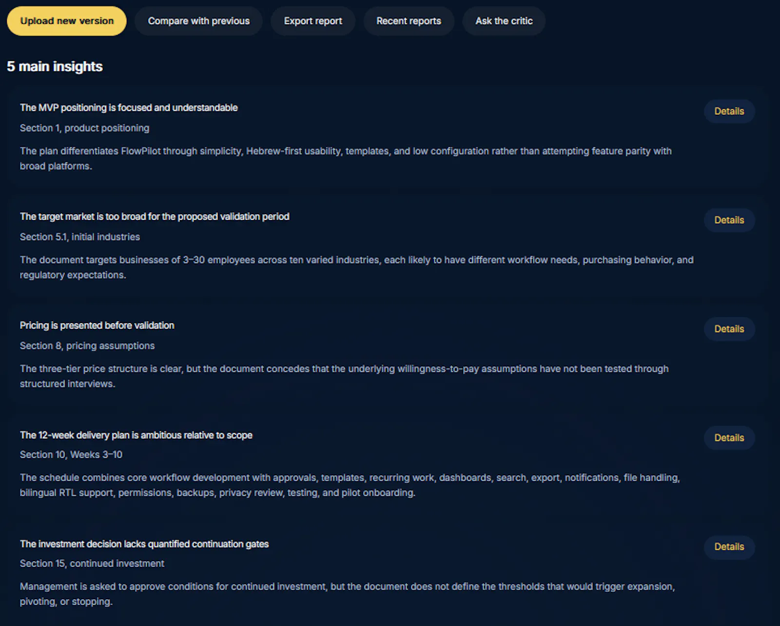 AICritics screenshot 3