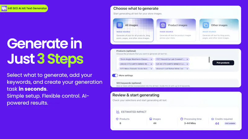 Infi SEO AI Alt Text Generator screenshot 5