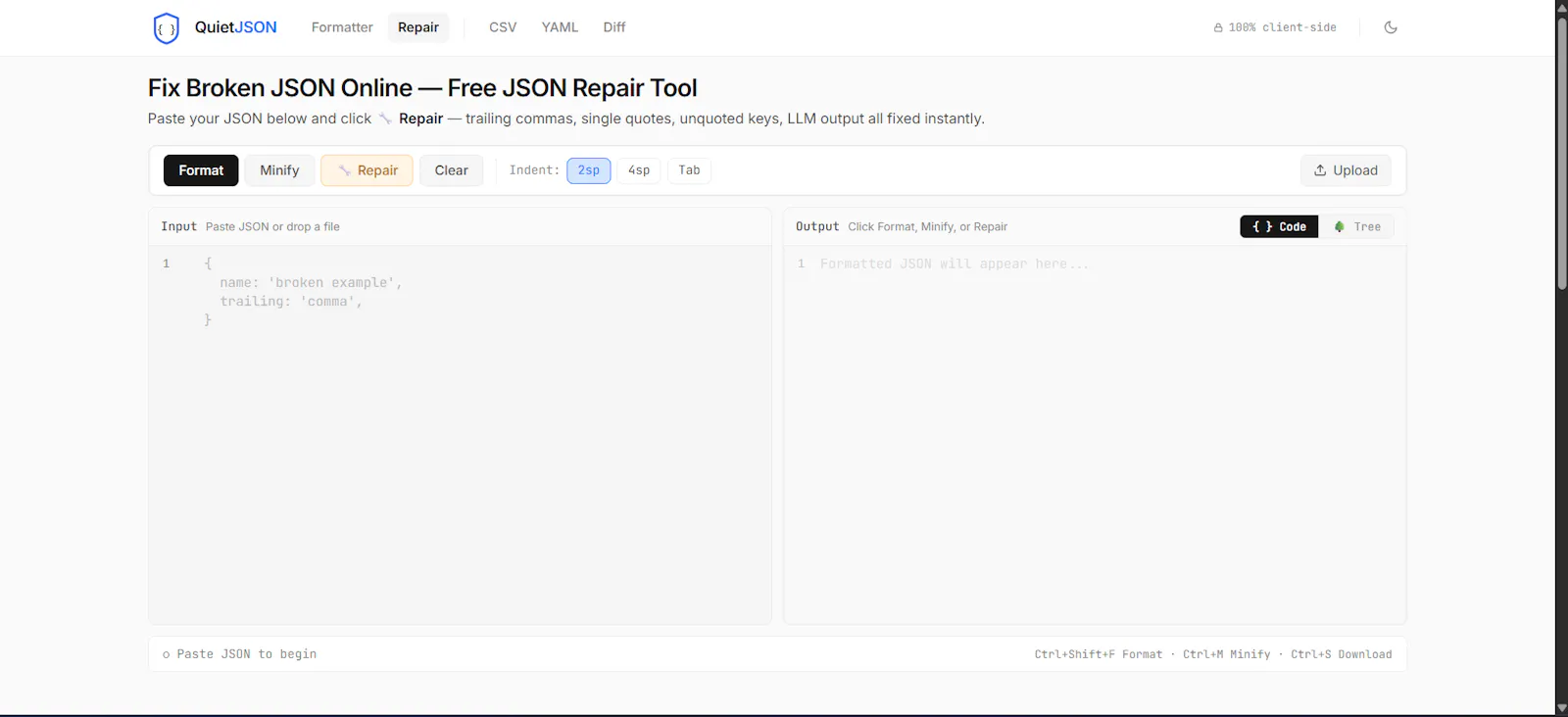 QuietJSON screenshot 3