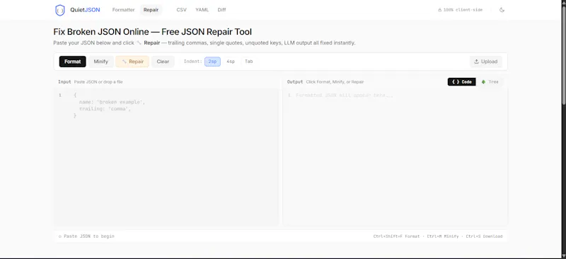 QuietJSON screenshot 3