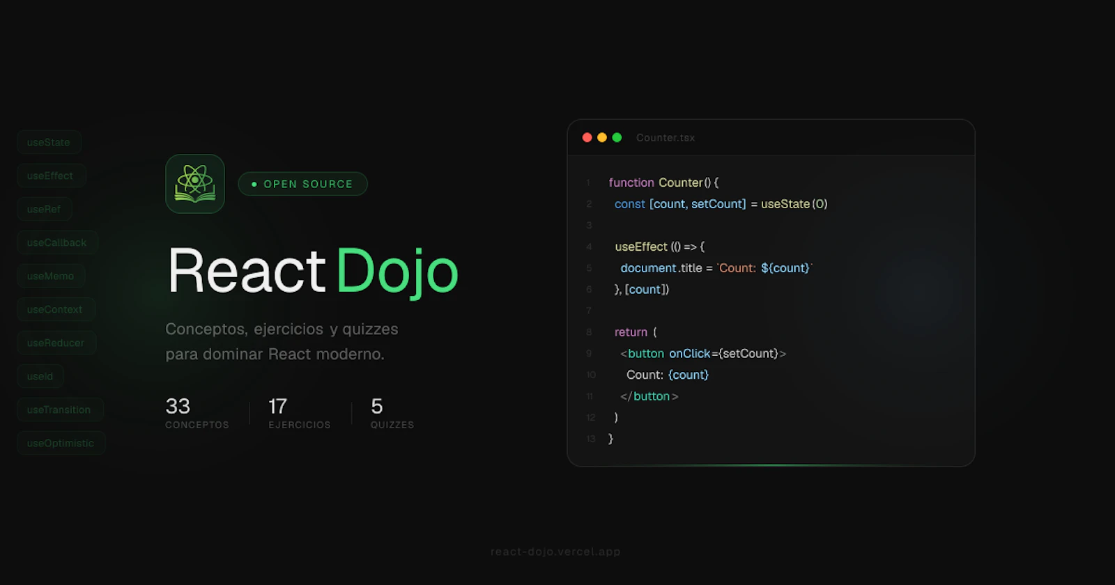 React Dojo screenshot 1