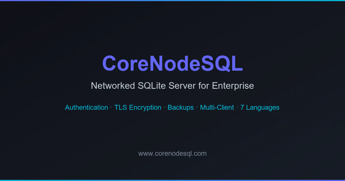 CoreNodeSQL 제품 배너