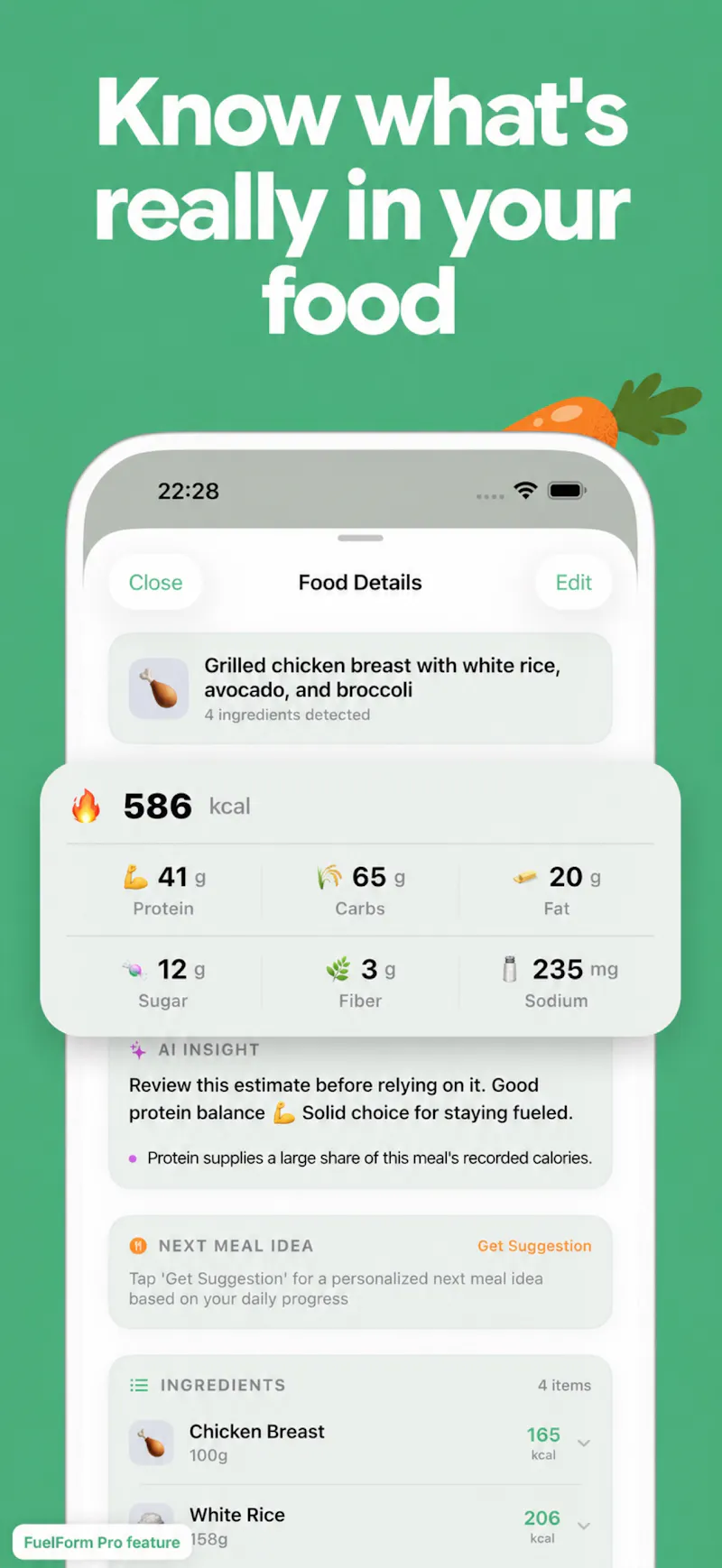 FuelForm: AI Calorie Tracker screenshot 7