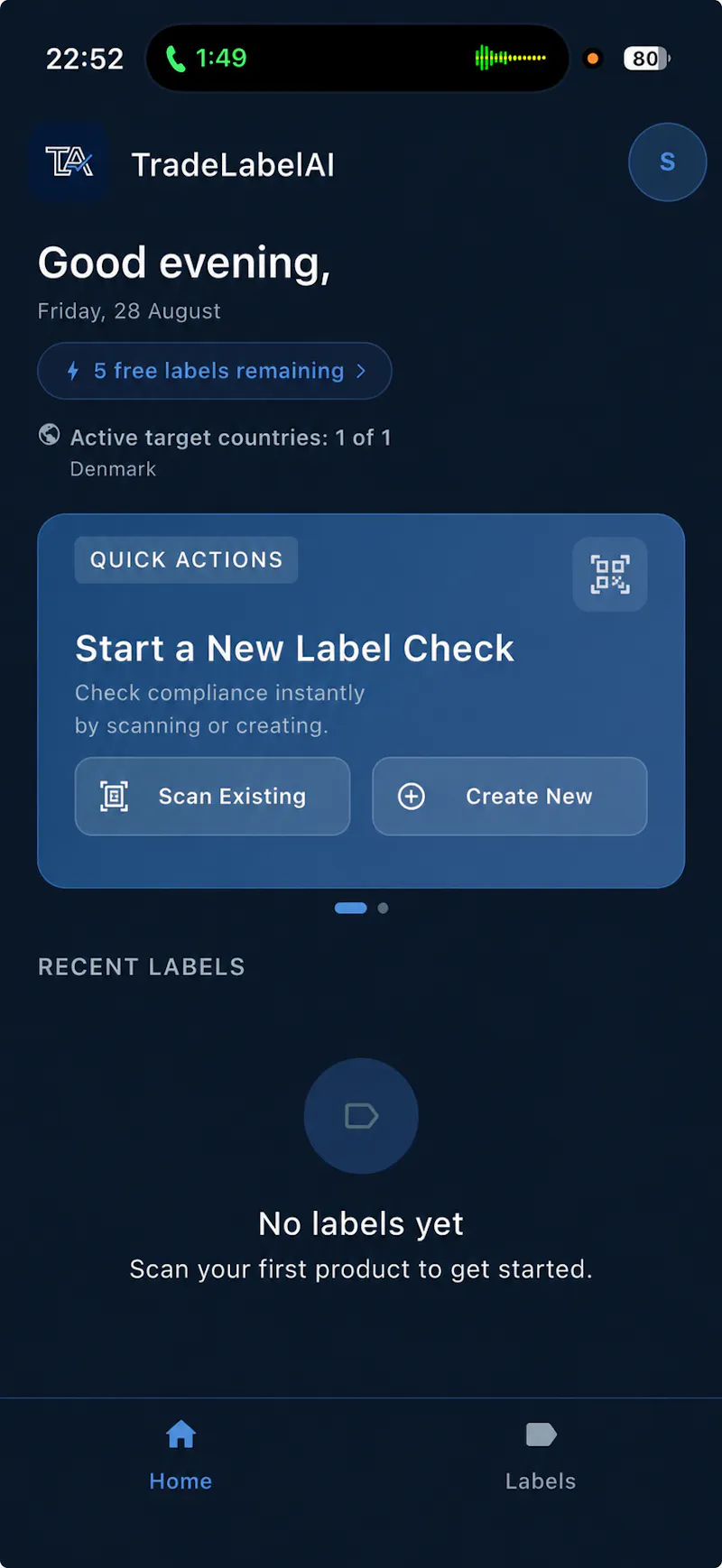 TradeLabelAI screenshot 1