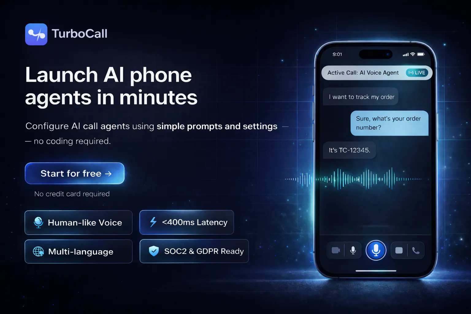 TurboCall product banner