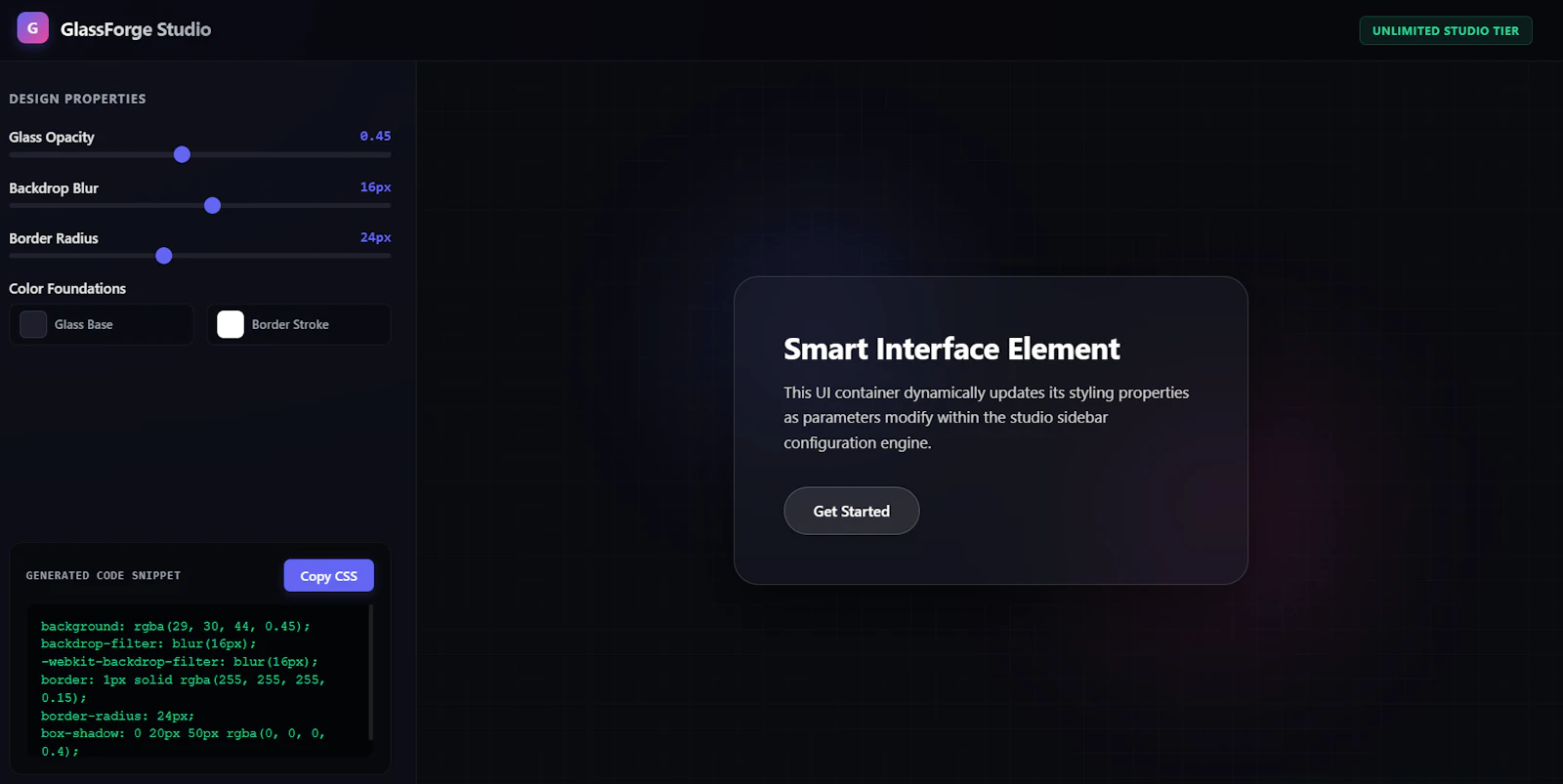 GlassForge Studio screenshot 1