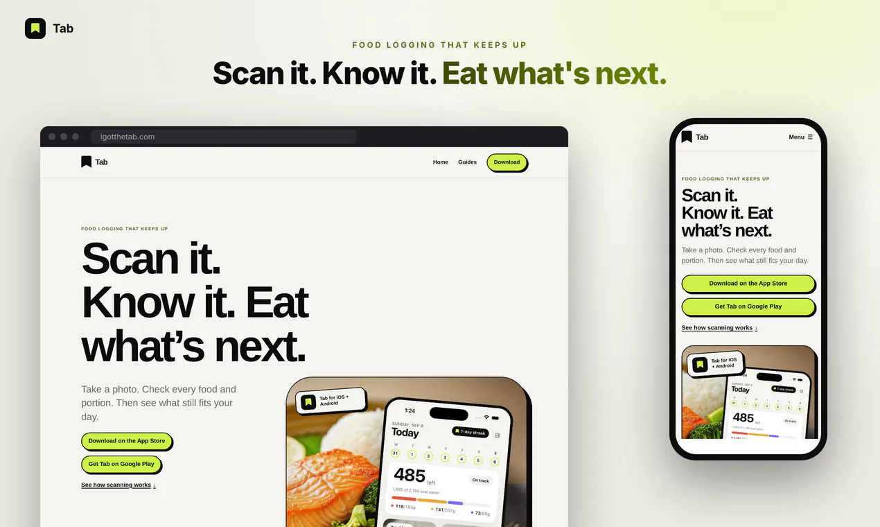 Tab: Calorie & Macro Tracker gallery image