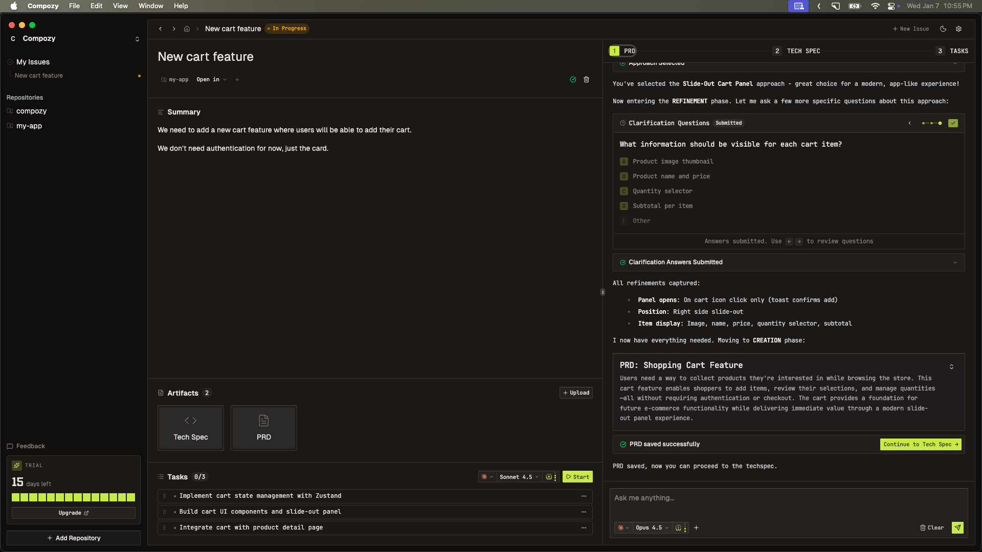 Compozy - Screenshot 3 showing product features and functionality