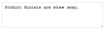 Unicode Strikethrough