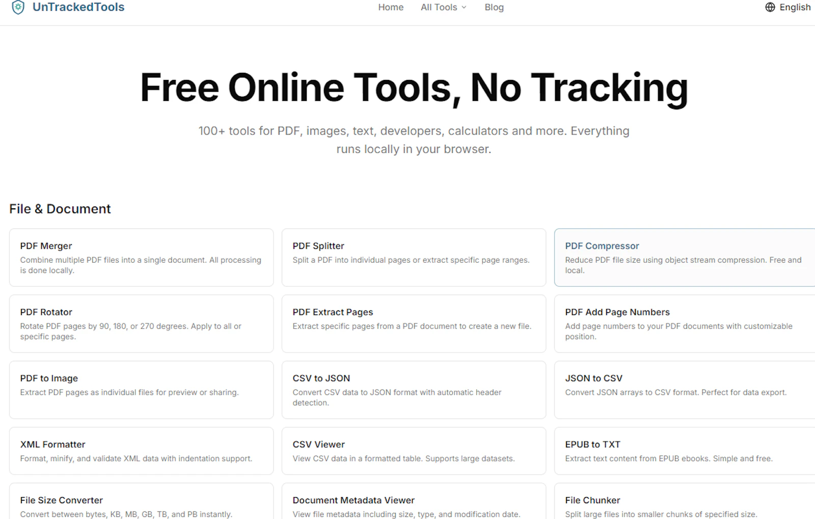 UnTrackedTools screenshot 1
