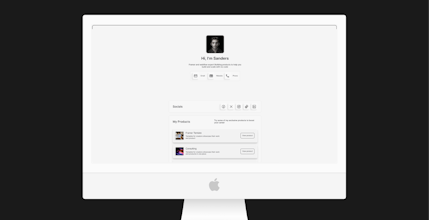 Bio lite - Link in Bio Framer template gallery image