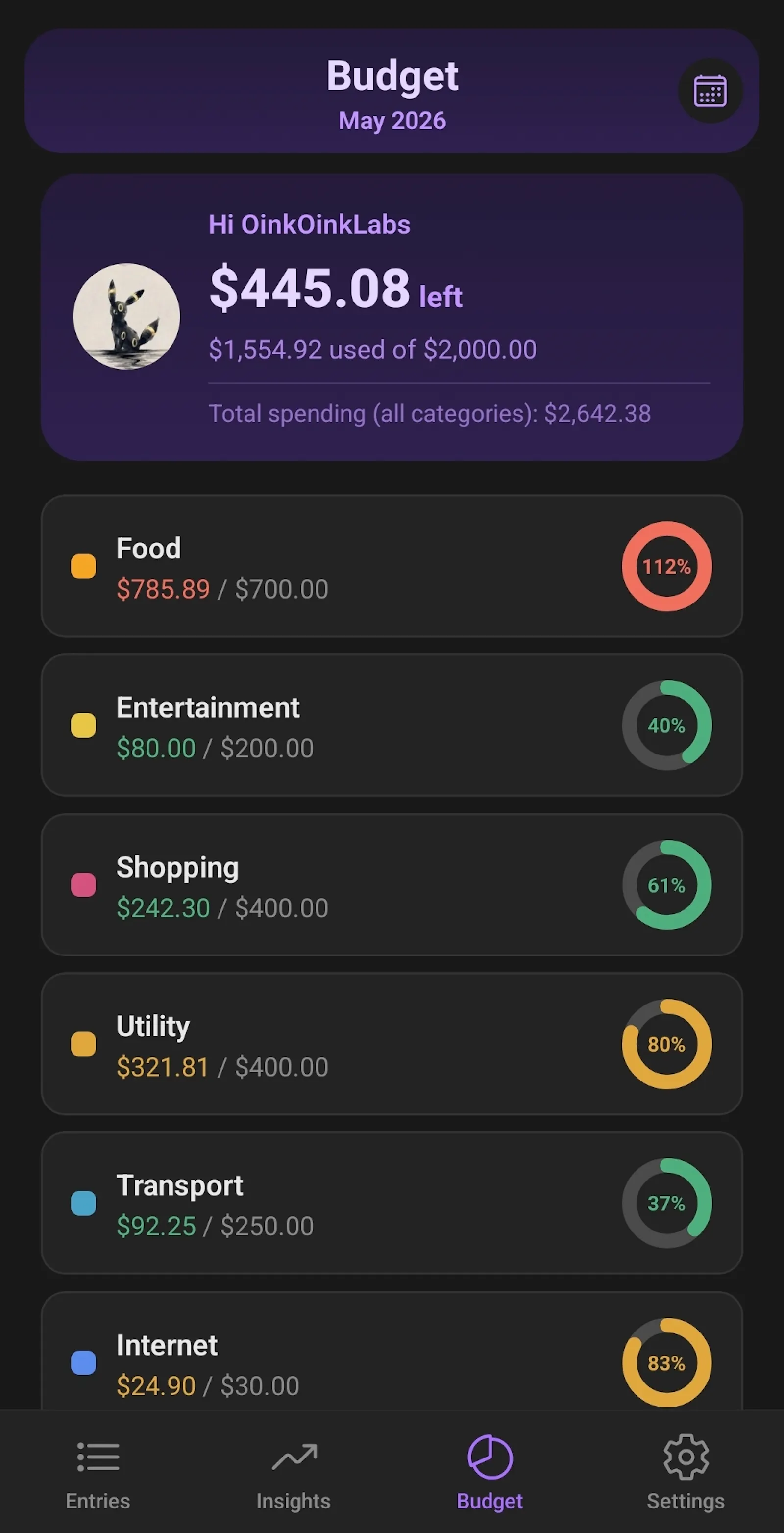 Money Manager Expense Tracker screenshot 1