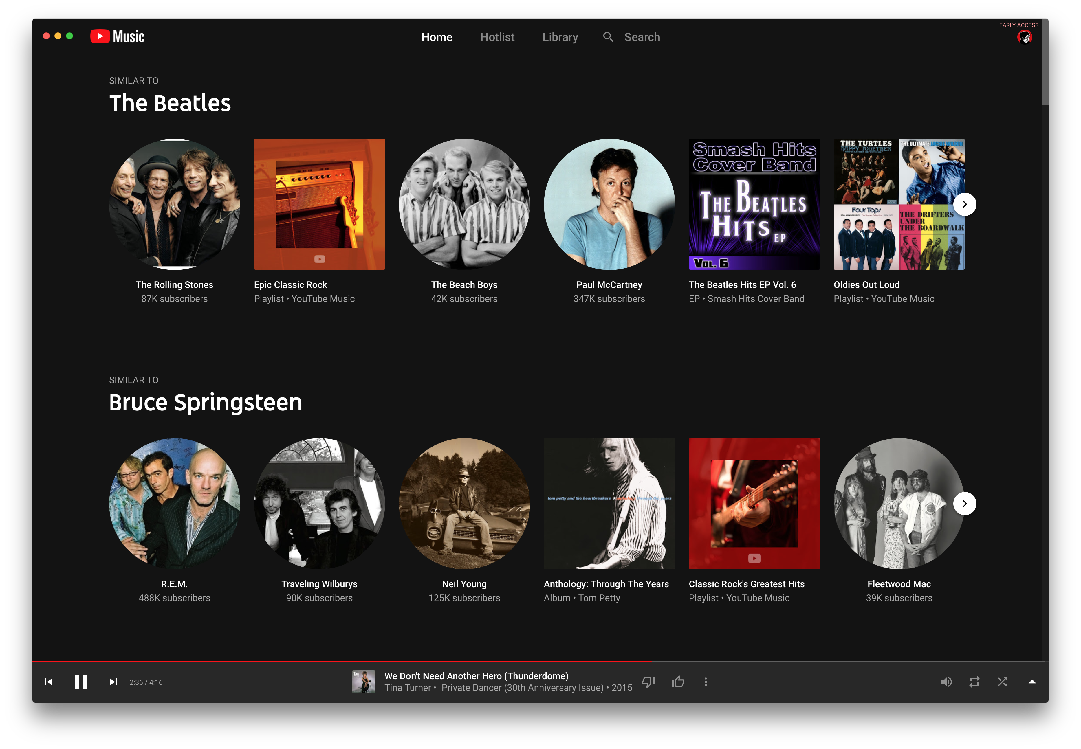 YouTube Music for Mac gallery image