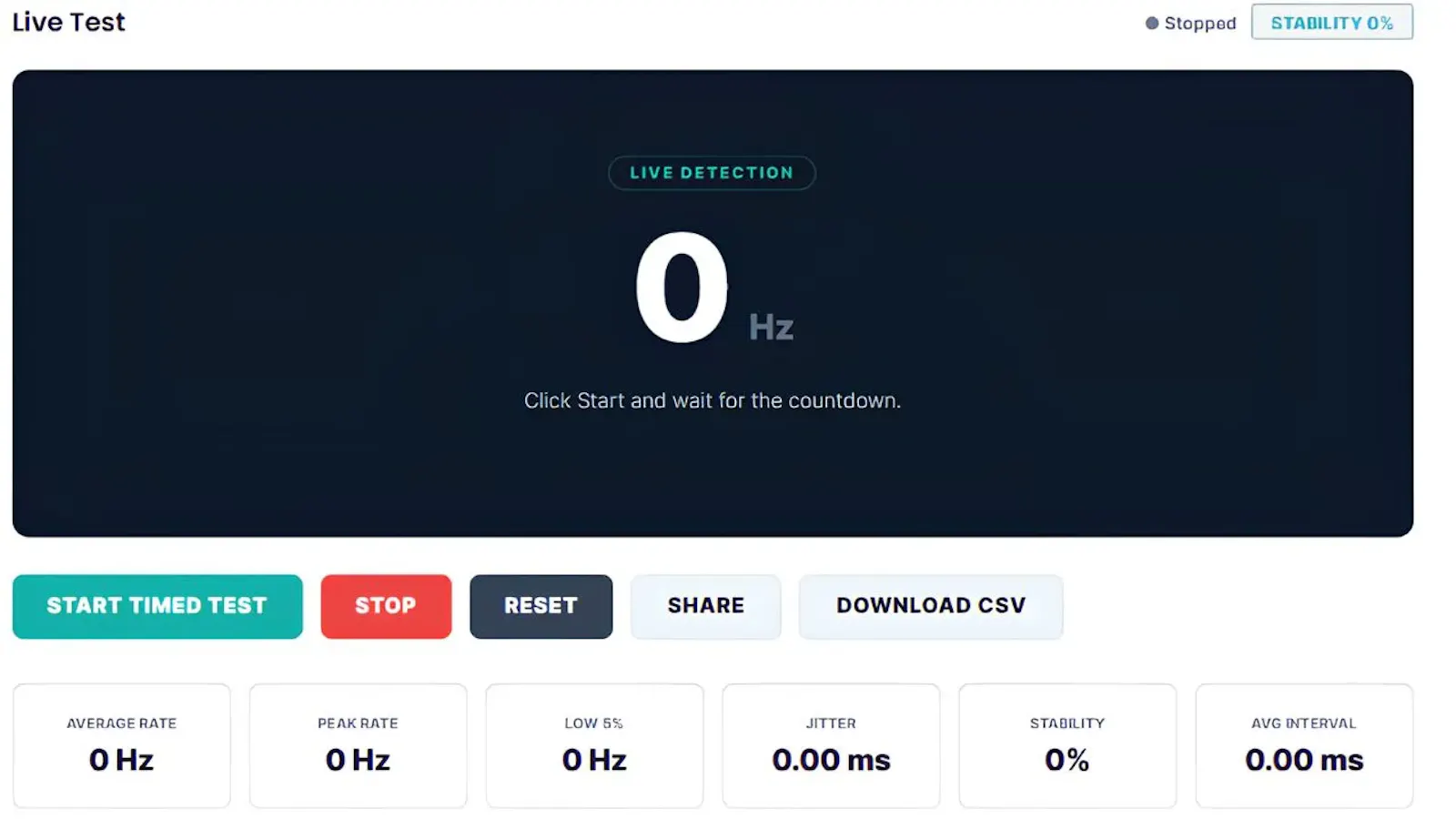 Polling Rate Tester screenshot 2