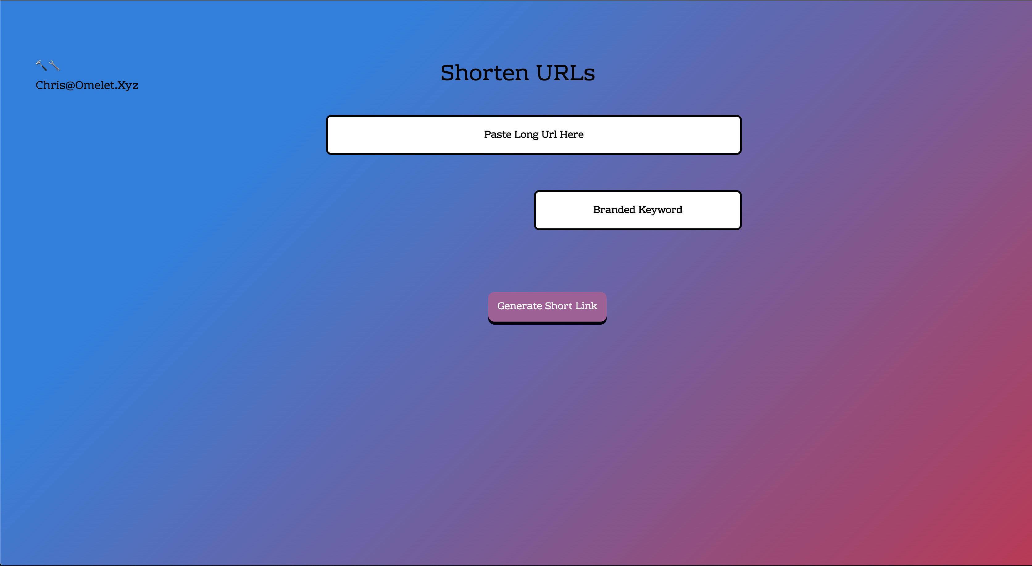 Short custom link creator