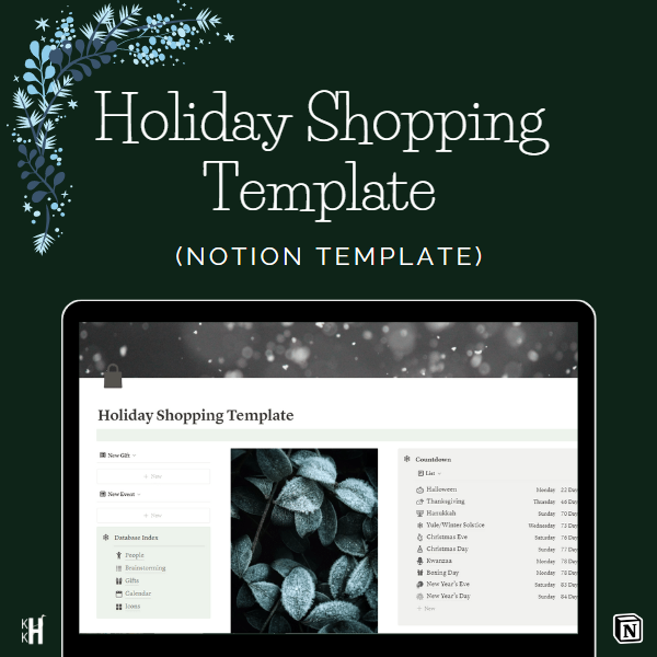 Holiday Shopping Template