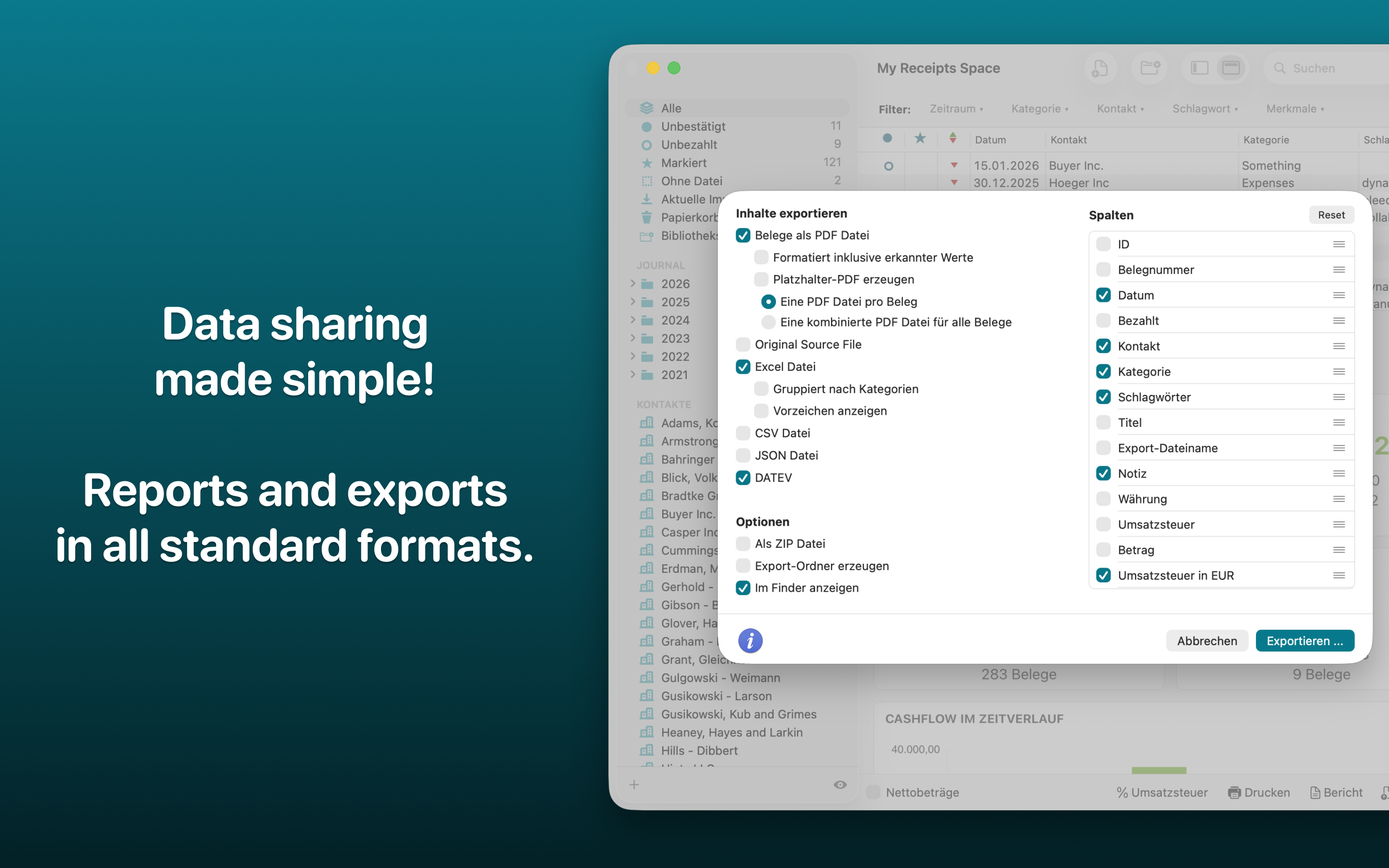 Receipts Space - Screenshot 5 showing product features and functionality