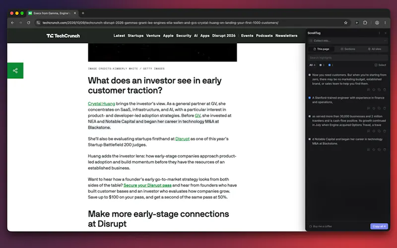 ScrollTag screenshot 1