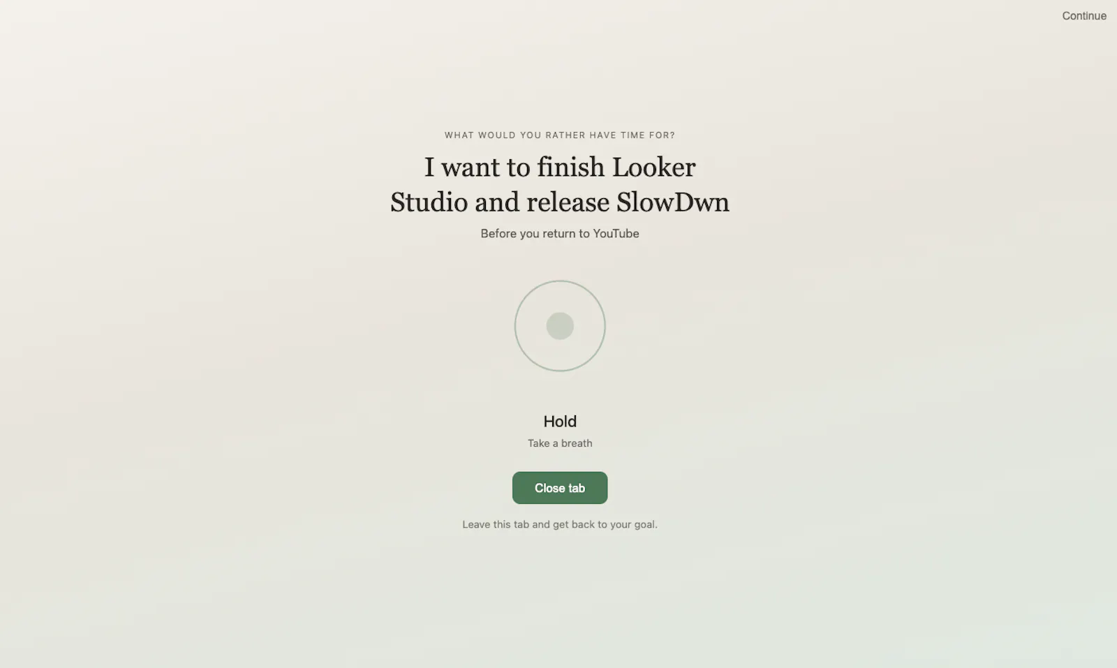 SlowDwn screenshot 3