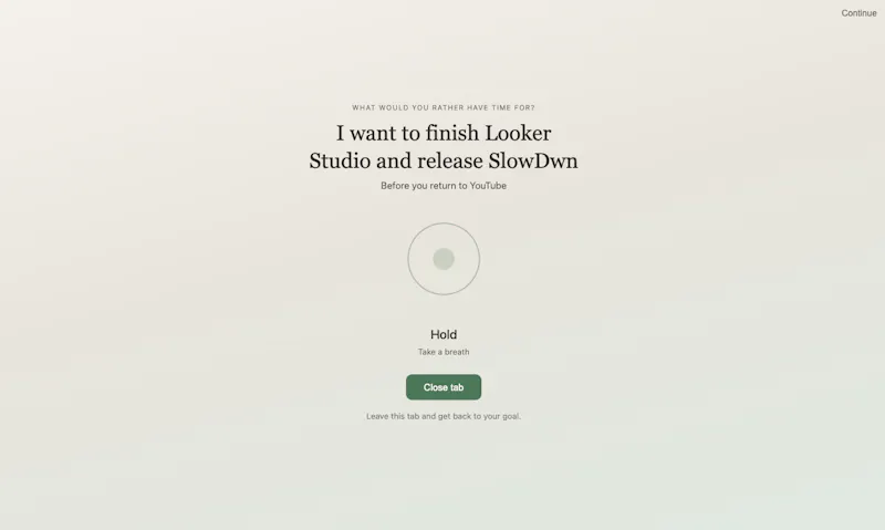SlowDwn screenshot 3