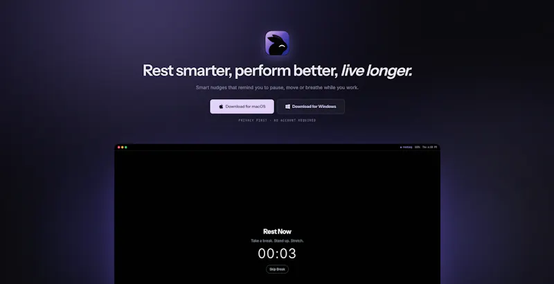 Rest Now 2.0 screenshot 1